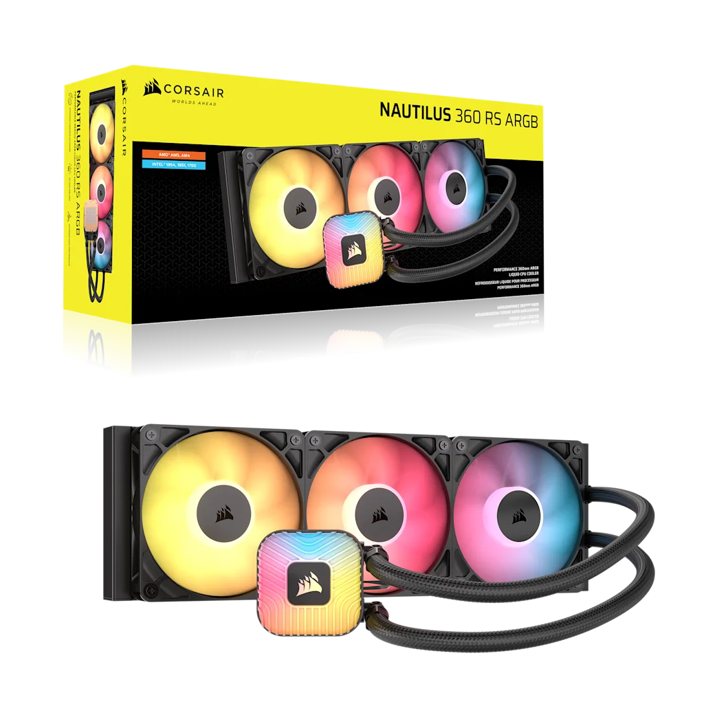 NAUTILUS 360 RS ARGB AIO Liquid CPU Cooler | CORSAIR